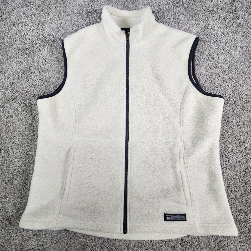 REI Co-op Fleece Vest‎ Womens XL Full Zip Sleeveless Jacket Gorpcore Hiking Camp
